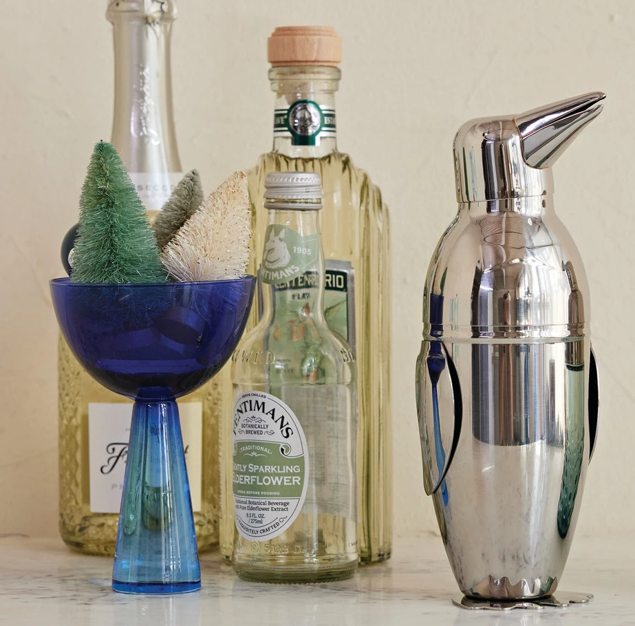 Stainless Steel Penguin Shaped Cocktail Shaker - Thumbnail 2