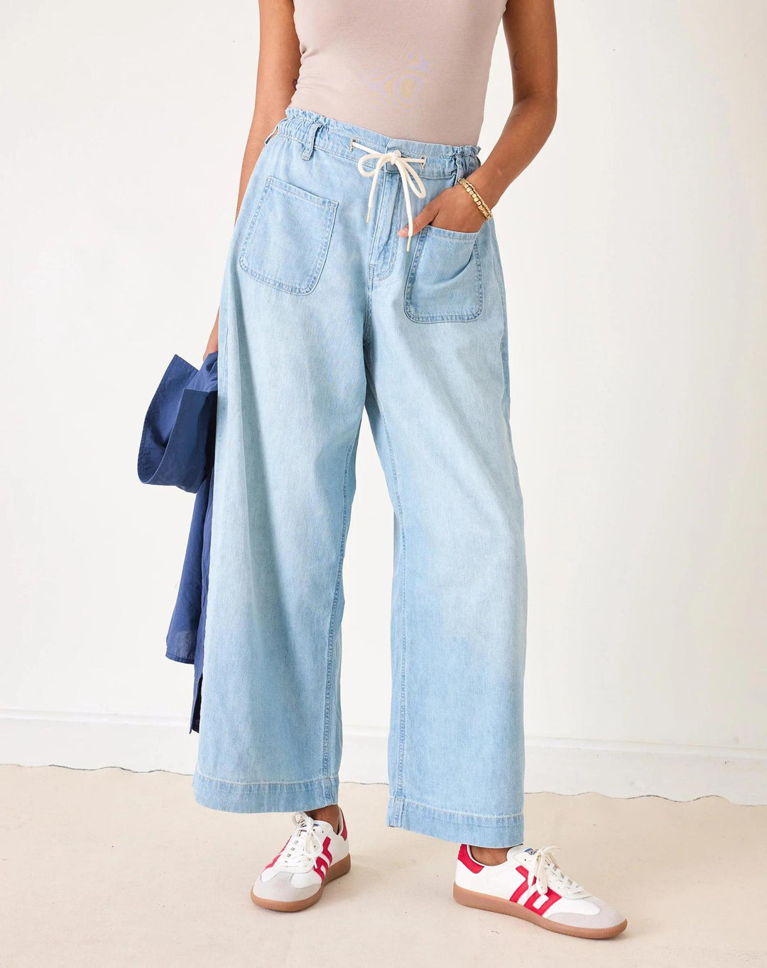 Londonberry Drawstring Jeans, Salty