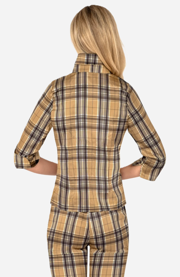 Twist & Shout Top - Belgravia Plaid