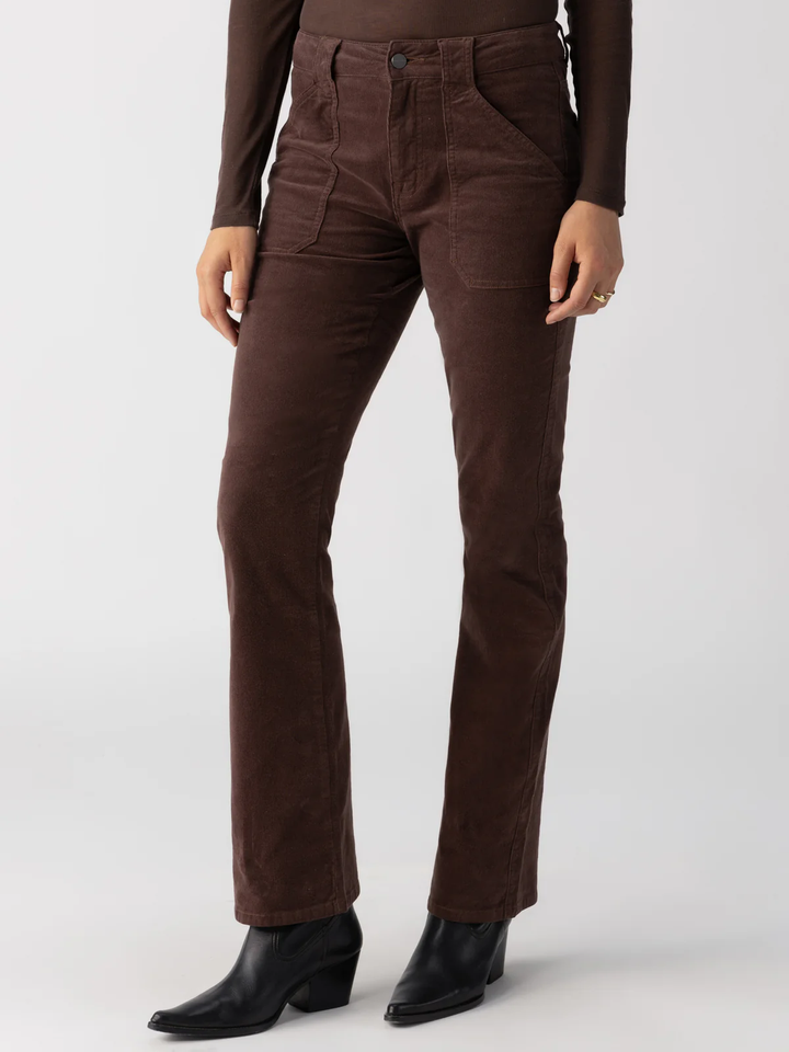 Corduroy Hayden Bootcut Standard Rise Pant, Brown Sugar