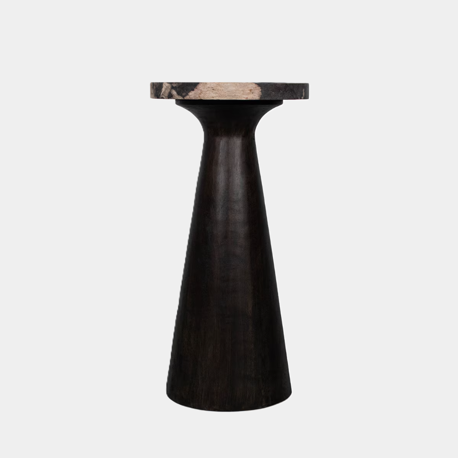 Kayu Petrifed Wood Pedestal Table - 13 Hub Lane   |  Accent Tables