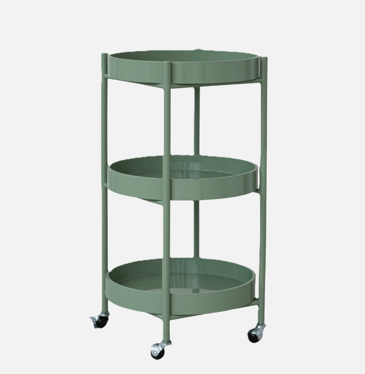 3-Tier Castered Cart w/ Removable Trays