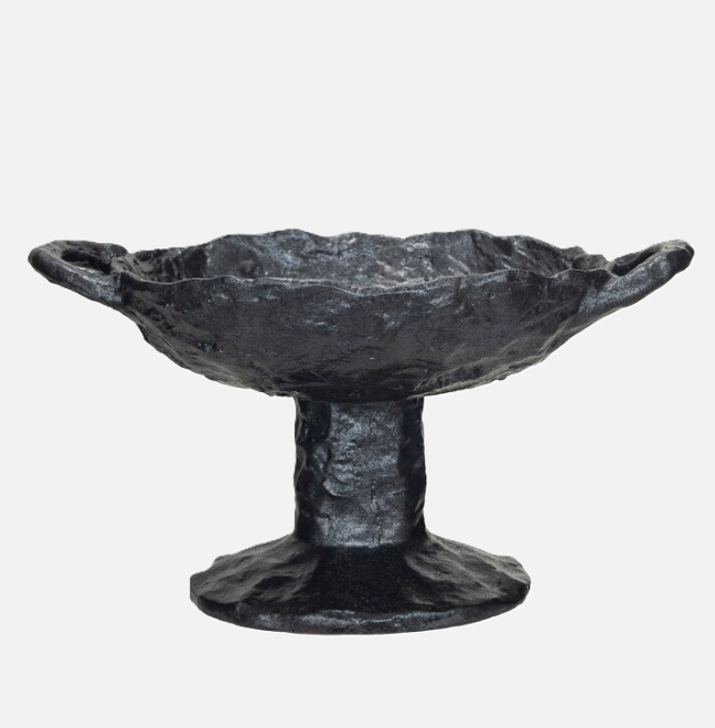 Stoneware Pedestal Bowl