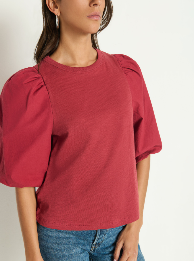 Nation LTD Tippi Top, Russett - 13 Hub Lane   |  Puff Sleeve Tees