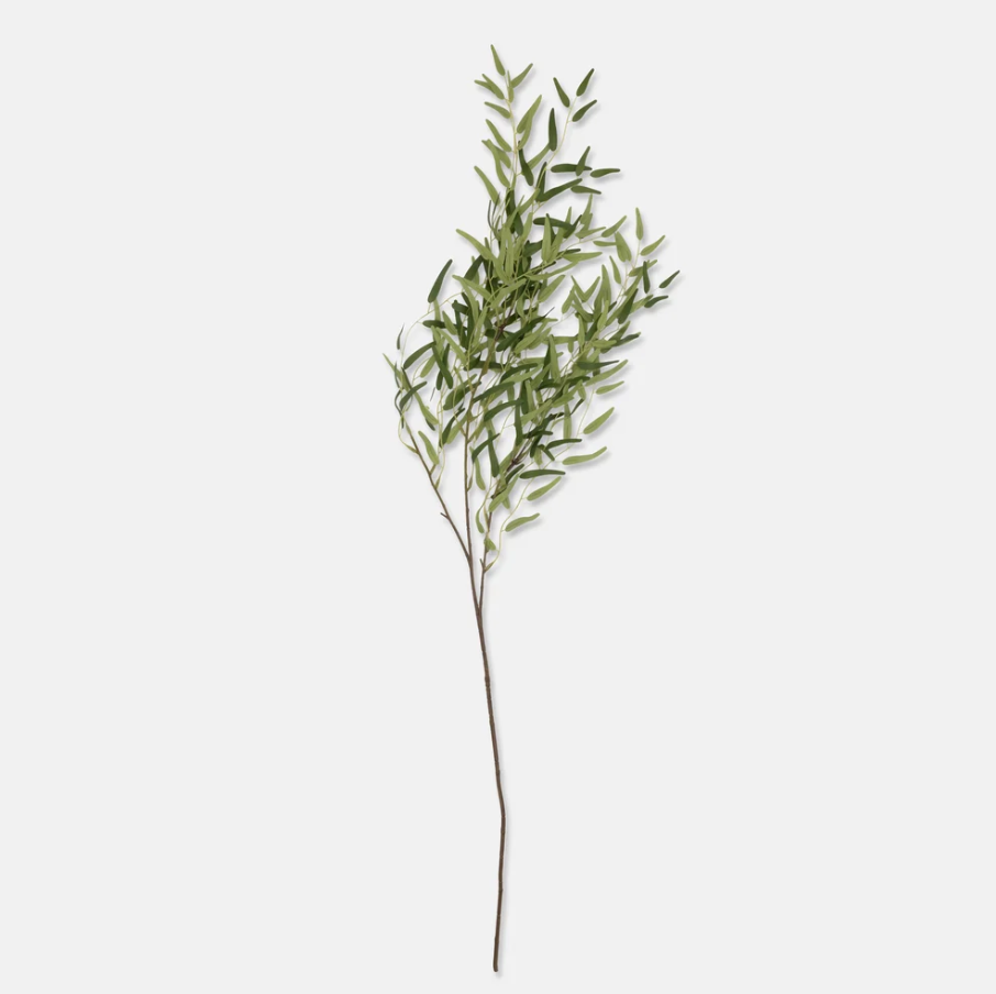 Artificial Willow Branch, Forest Green