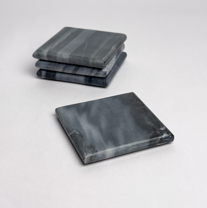 Marble Coasters, Gray - 13 Hub Lane   |  