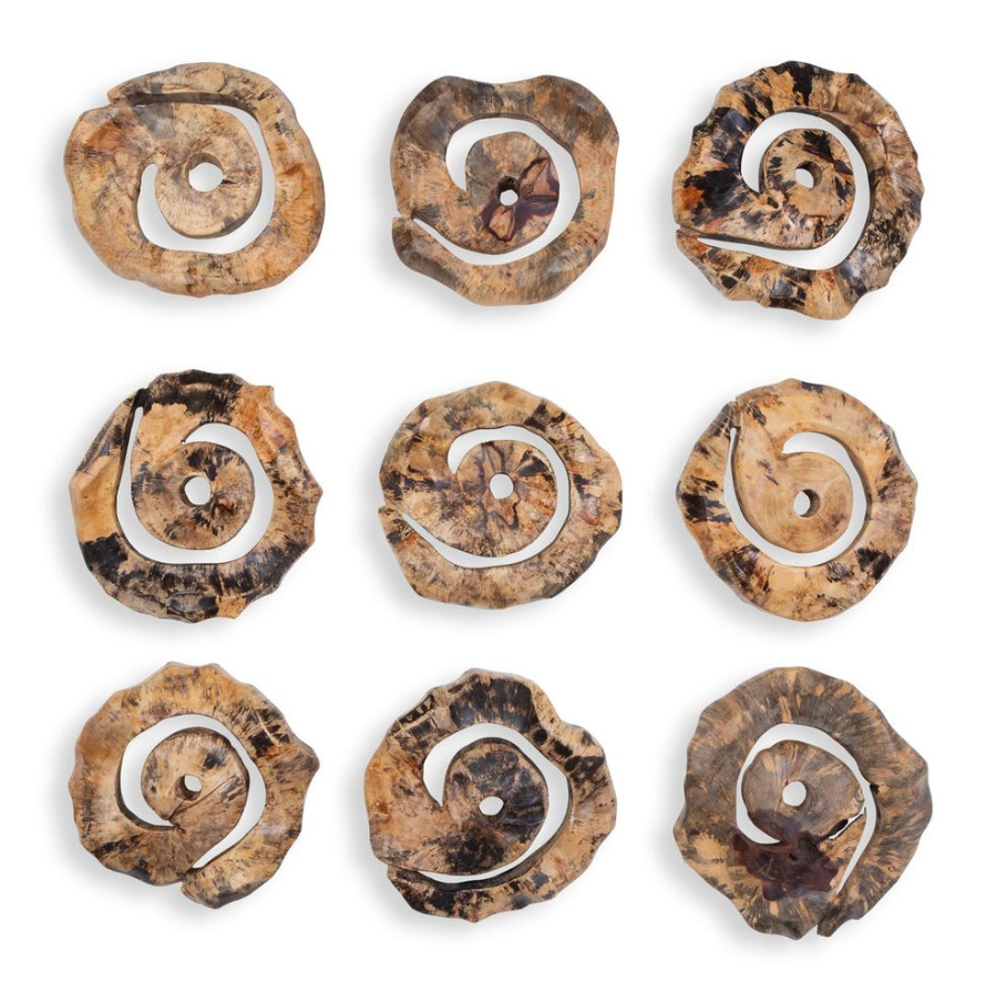 Corkscrew Wood Wall Decor - 13 Hub Lane   |  Wooden Wall Decor