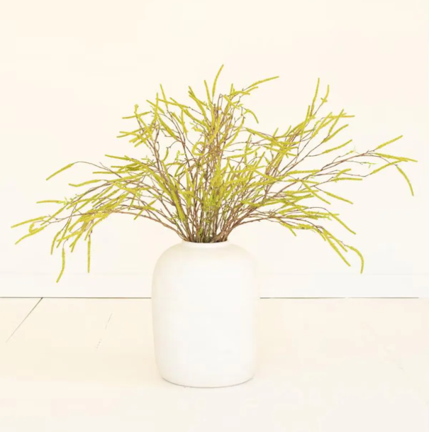 Artificial Green Willow Flowers Spray