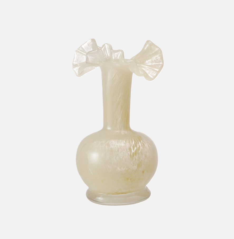 Art Glass Ruffle Vase - 13 Hub Lane   |  Glass Vases