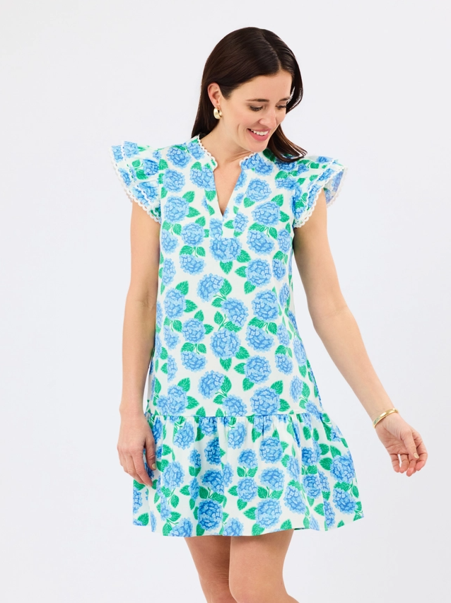 Sierra Mini Dress, Summerfair Blue