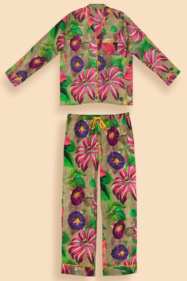 Super Soft Oversized Botanicals Pyjamas