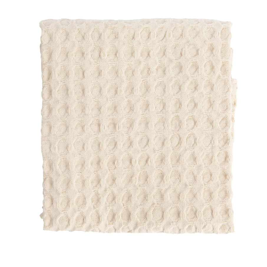 Stonewashed Cotton Waffle Weave Kitchen Towel