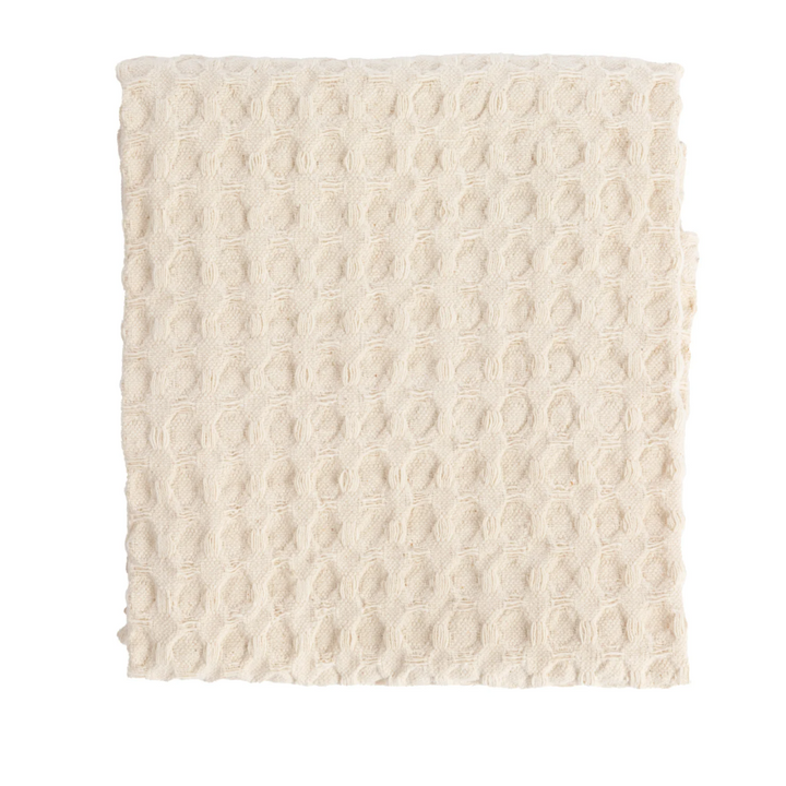 Stonewashed Cotton Waffle Weave Kitchen Towel
