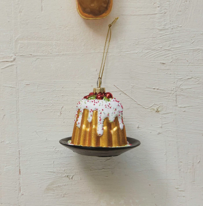 Glass Bundt Cake Ornament