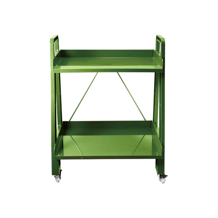 2-Tier Plastic Cart on Casters - 13 Hub Lane   |  Castered Carts