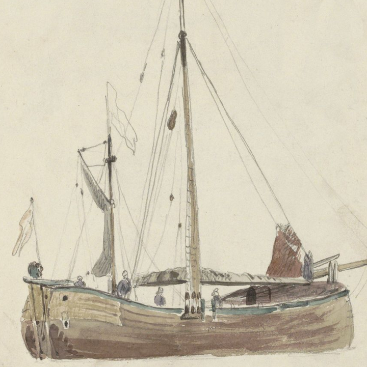 Watercolor Sailboat I