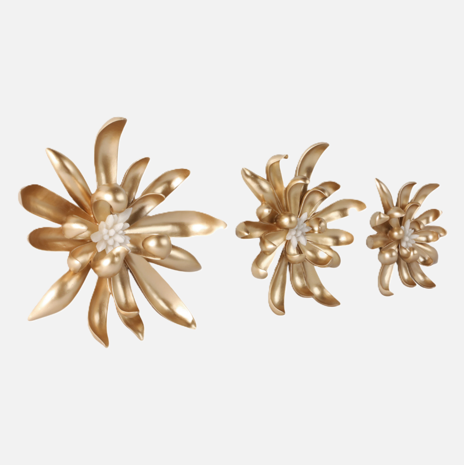 Hanna Gold Wall Flower