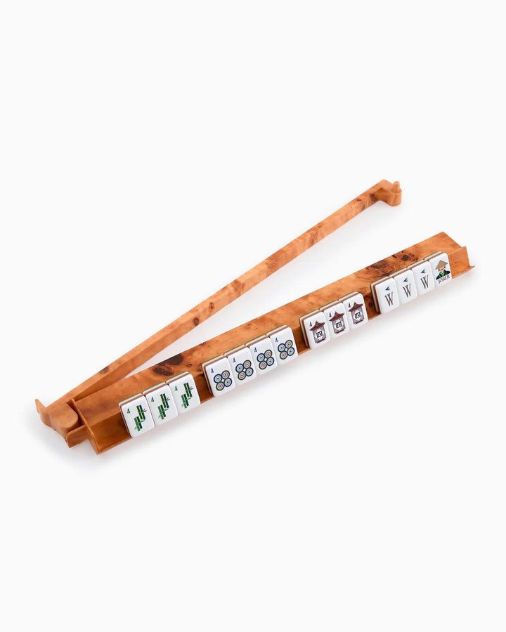 Acrylic Rack & Pusher Set, Burl Wood