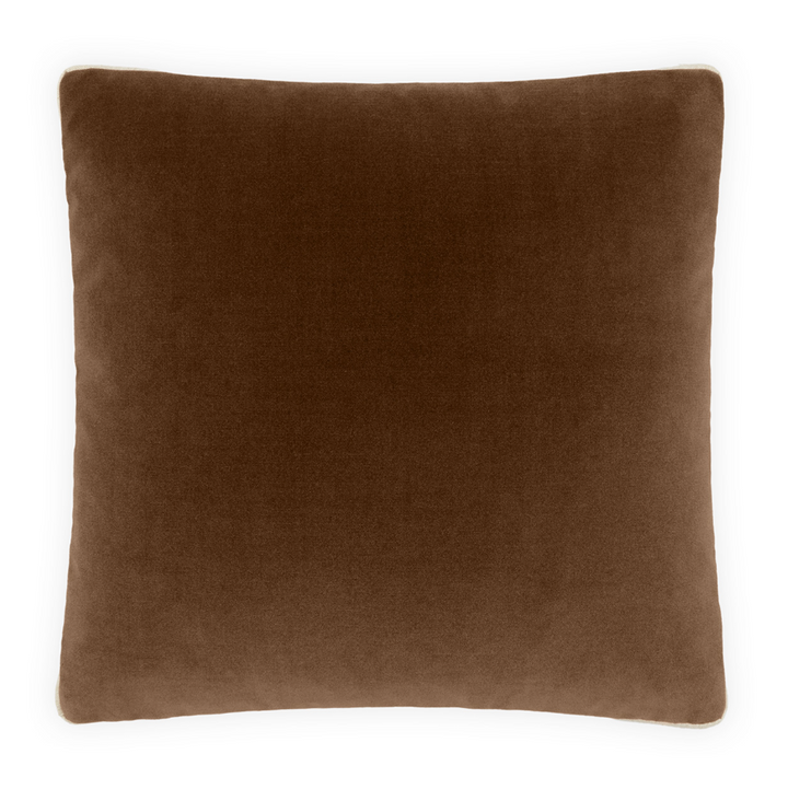 Deveraux Box Pillow, Walnut - 13 Hub Lane   |  Velvet Pillows