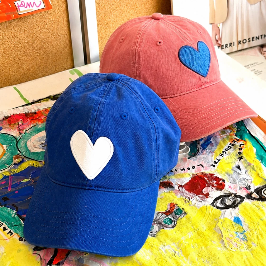 Imperfect Heart Hat, Cocoa-Chambray