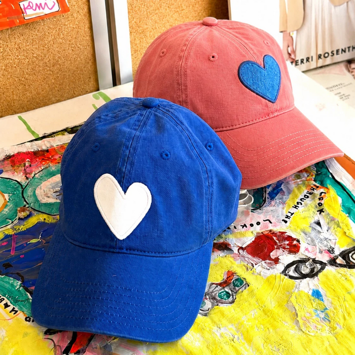 Imperfect Heart Hat, Cocoa-Chambray