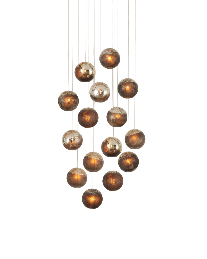 Pathos 15-Light Round Multi Drop Pendant