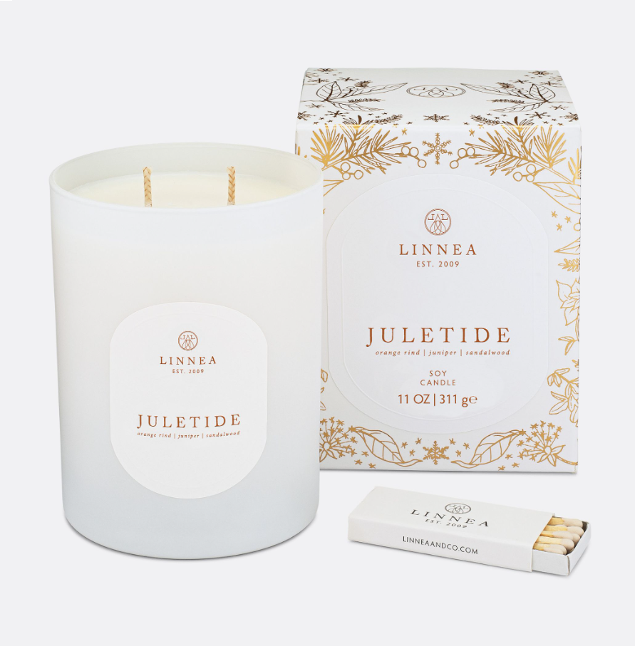 Linnea Juletide Two-Wick Candle - Large