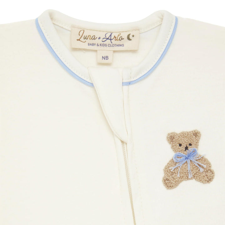 Bear Hugs Zip Footie, Sky