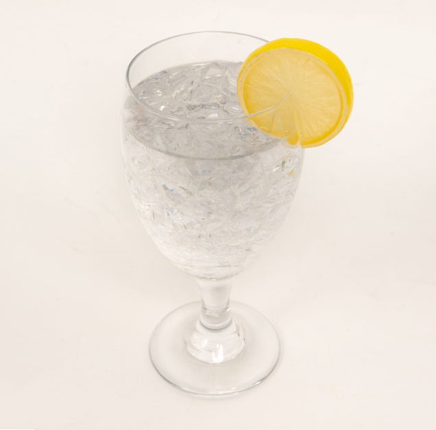 Glass Ice Water w/ Lemon