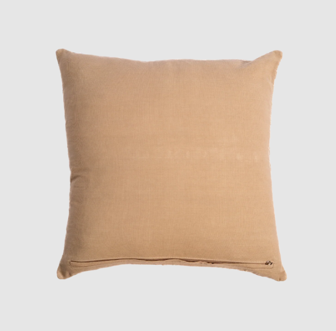 Woven Square Suede Pillow, Taupe - 13 Hub Lane   |  