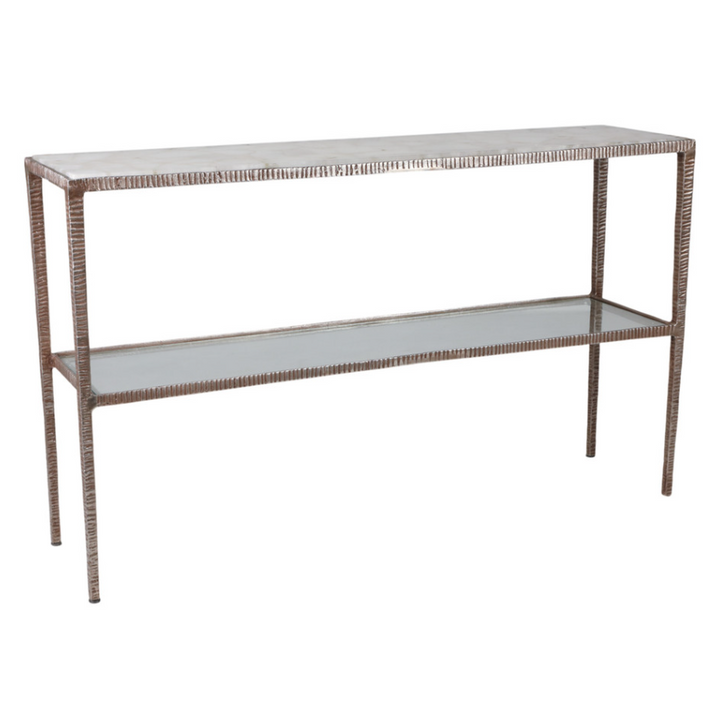 54" Cavalier Quartz Top Console Table - 13 Hub Lane   |  Console Tables