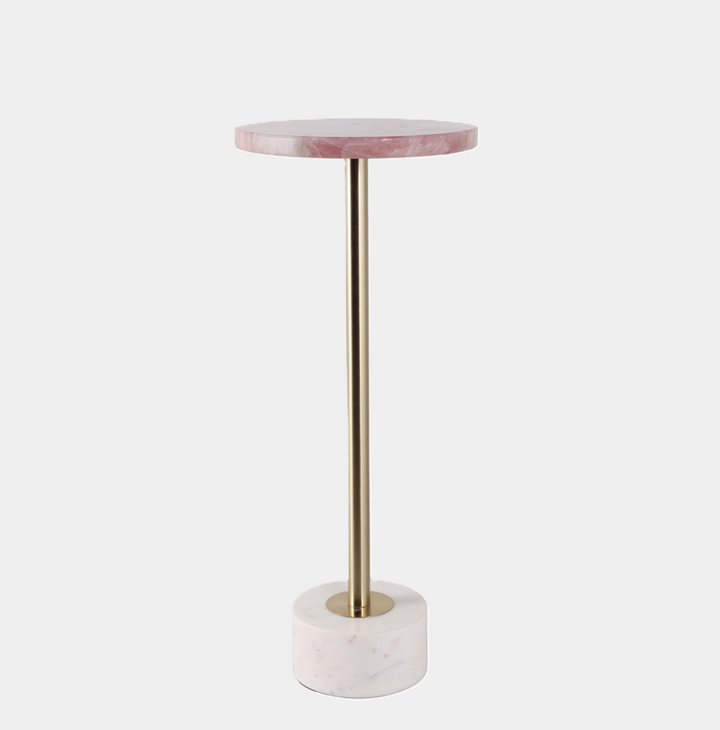 Duncan Pink Quartz Accent Table - 13 Hub Lane   |  