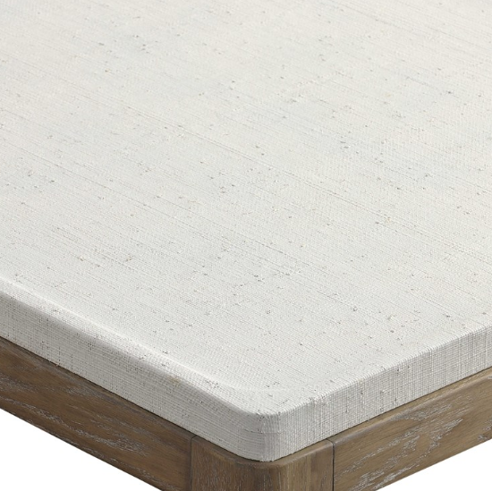 White Linen Coffee Table