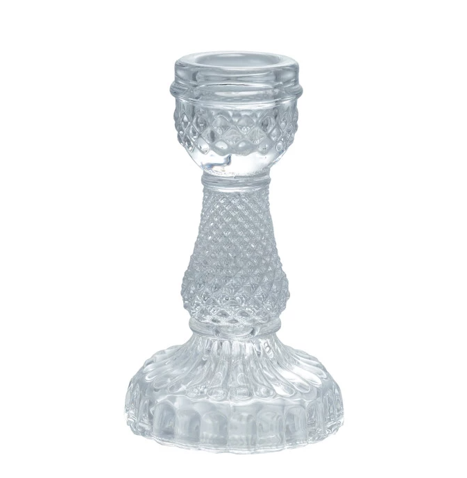 Pressed Glass Taper Holder - 13 Hub Lane   |  