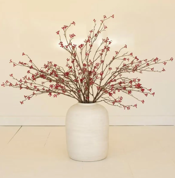 Artificial Red Berry Spray