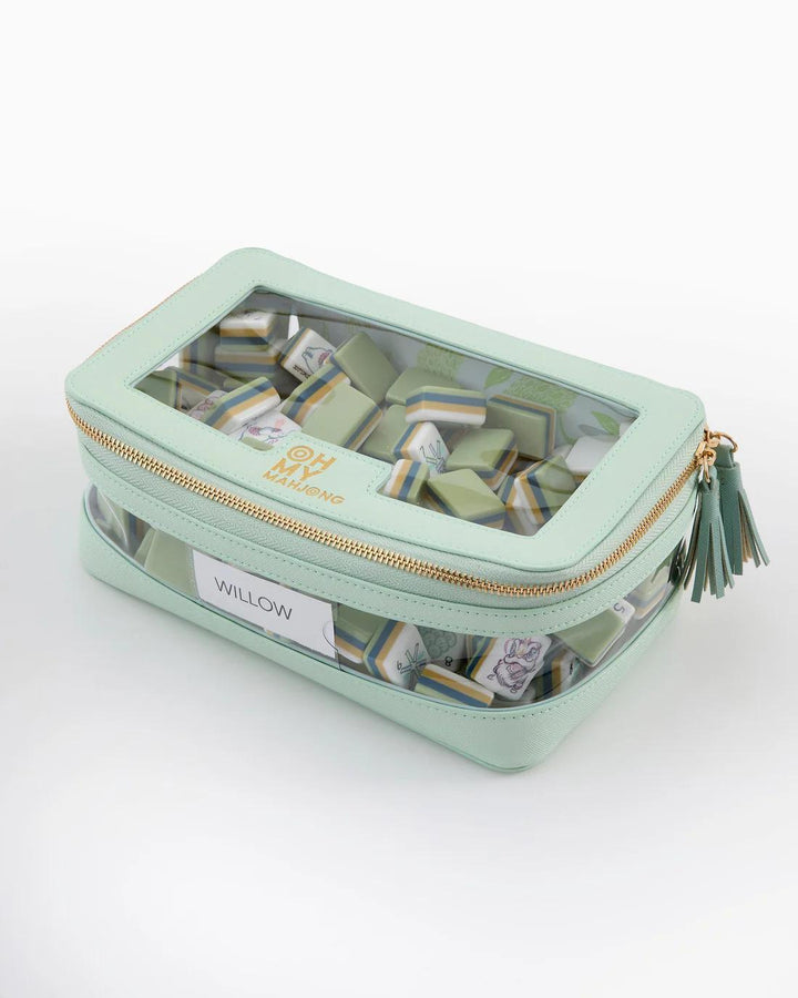 Mahjong Tile Storage Bag, Mint
