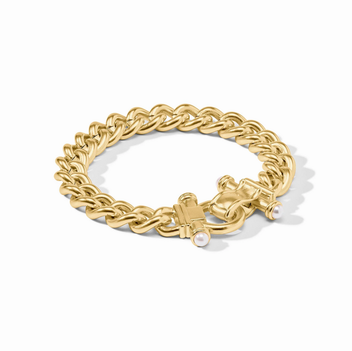 Julie Vos Dolce Demi Link Bracelet, Pearl - 13 Hub Lane   |  Link Bracelets