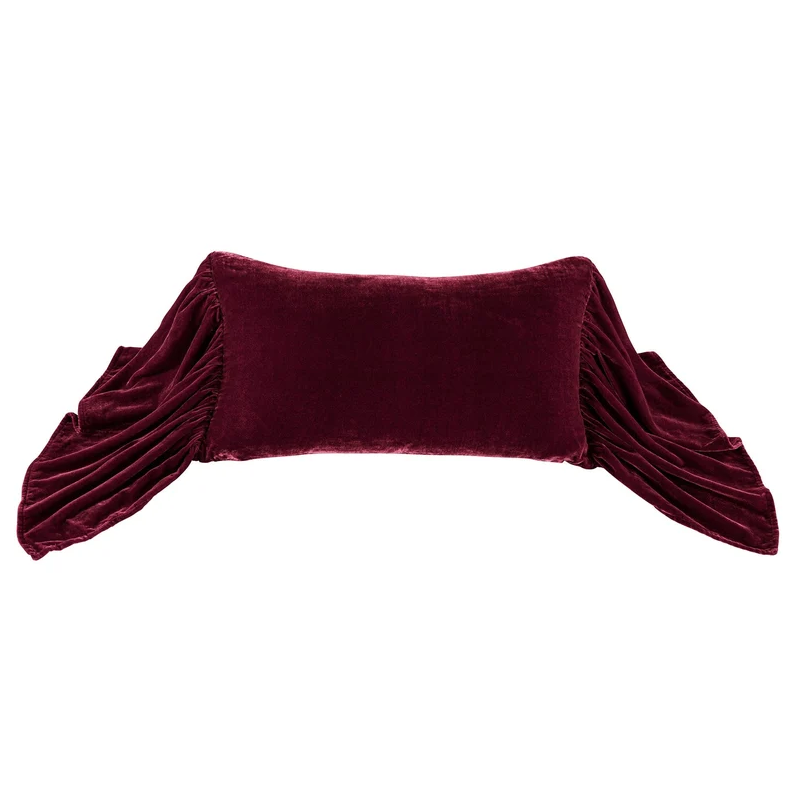 Stella Faux Silk Velvet, Garnet Red - 13 Hub Lane   |  