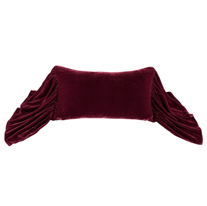 Stella Faux Silk Velvet, Garnet Red - 13 Hub Lane   |  