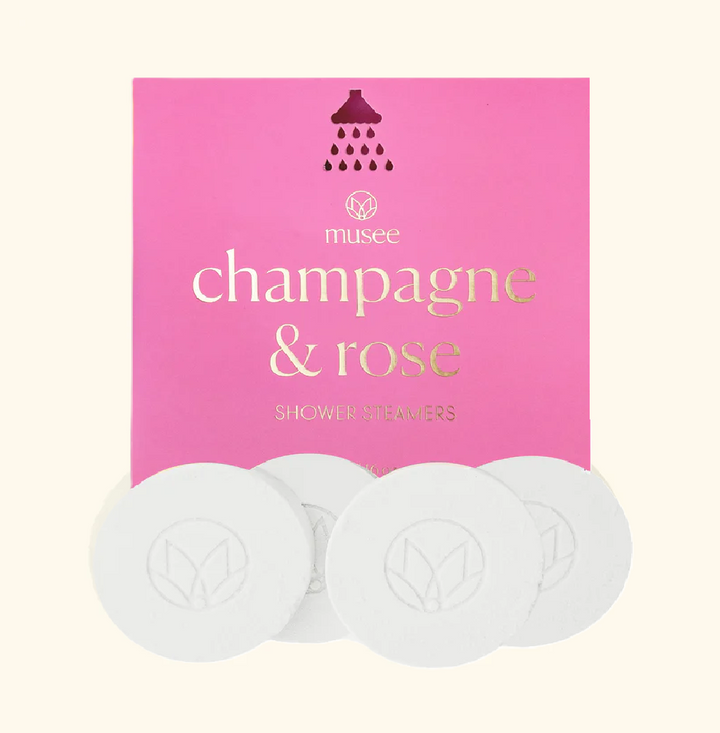 Champagne & Rose Shower Steamers - 13 Hub Lane   |  Bath Bombs