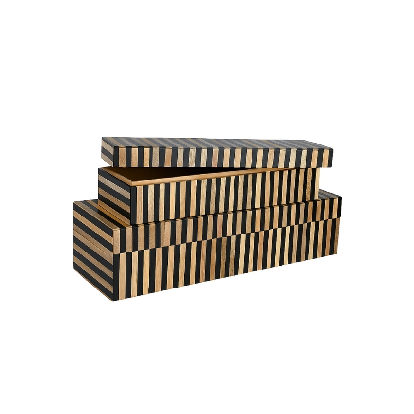 Striped Tile Box - 13 Hub Lane   |  Resin Boxes