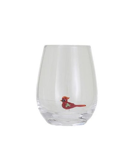 12oz. Holiday Figure Stemless Wine Glass - 13 Hub Lane   |  