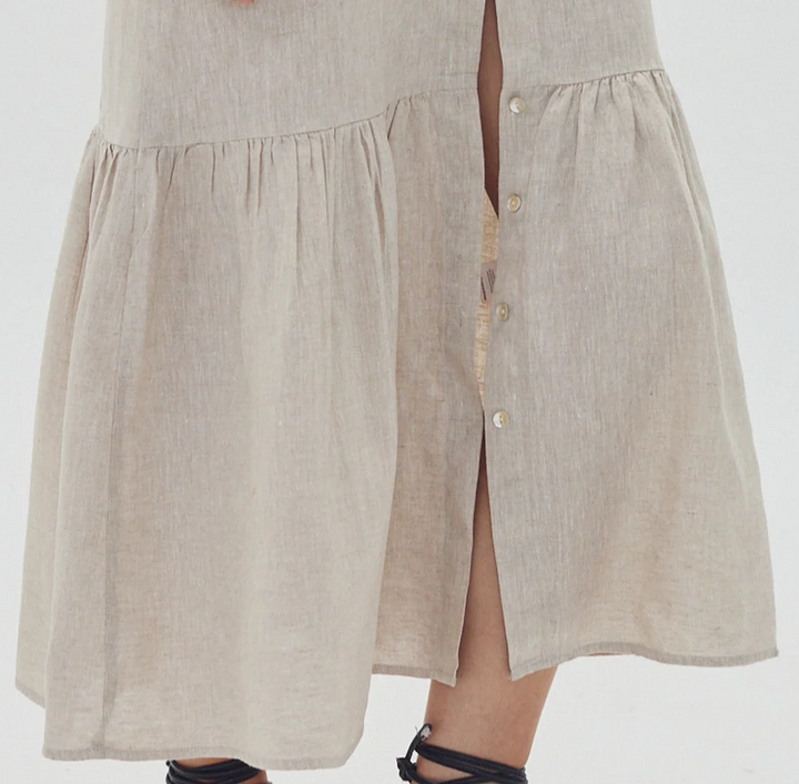 Willow Linen Dress, Natural - 13 Hub Lane   |  
