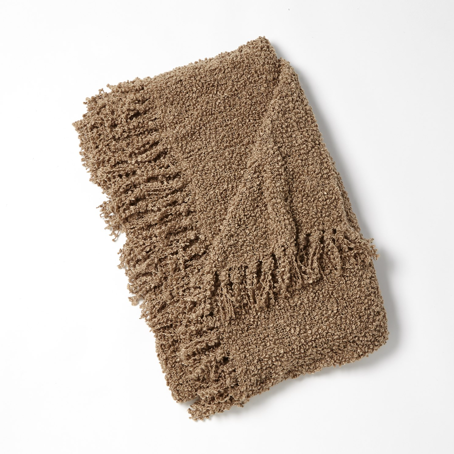 Textured Boucle Throw