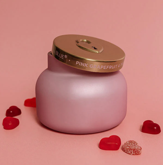 Pink Grapefruit & Prosecco Locked in Love Signature Candle - 13 Hub Lane   |  Pink Grapefruit & Proseco