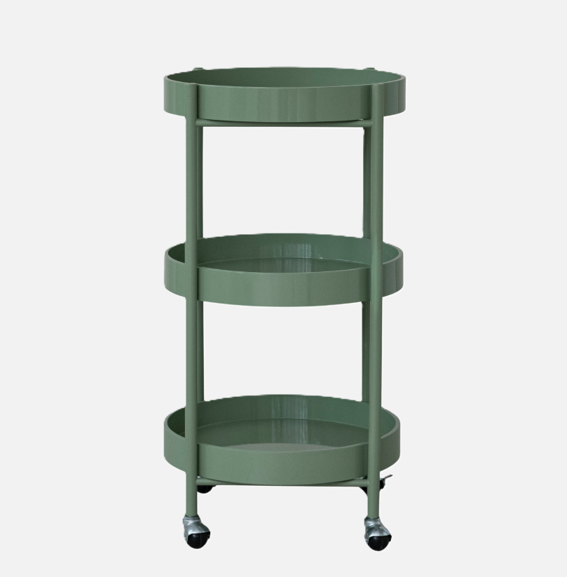 3-Tier Castered Cart w/ Removable Trays