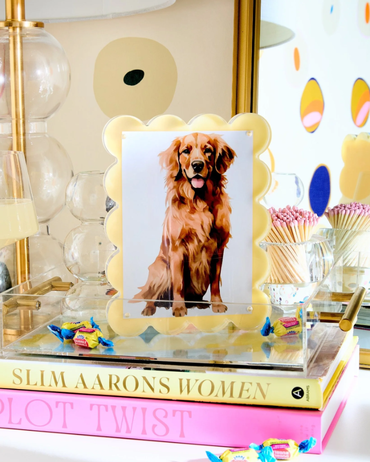 Acrylic Frame, Butter Yellow - 13 Hub Lane   |  Acrylic Frames