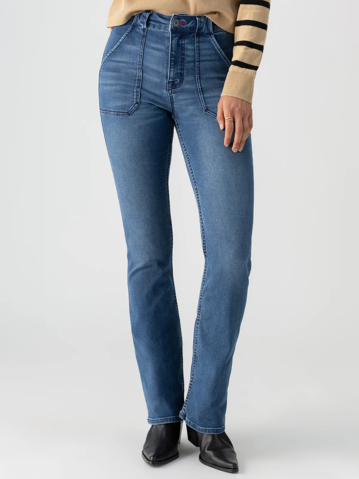 Sculpted Hayden Bootcut Standard Rise Denim Pant, Lucky Streak