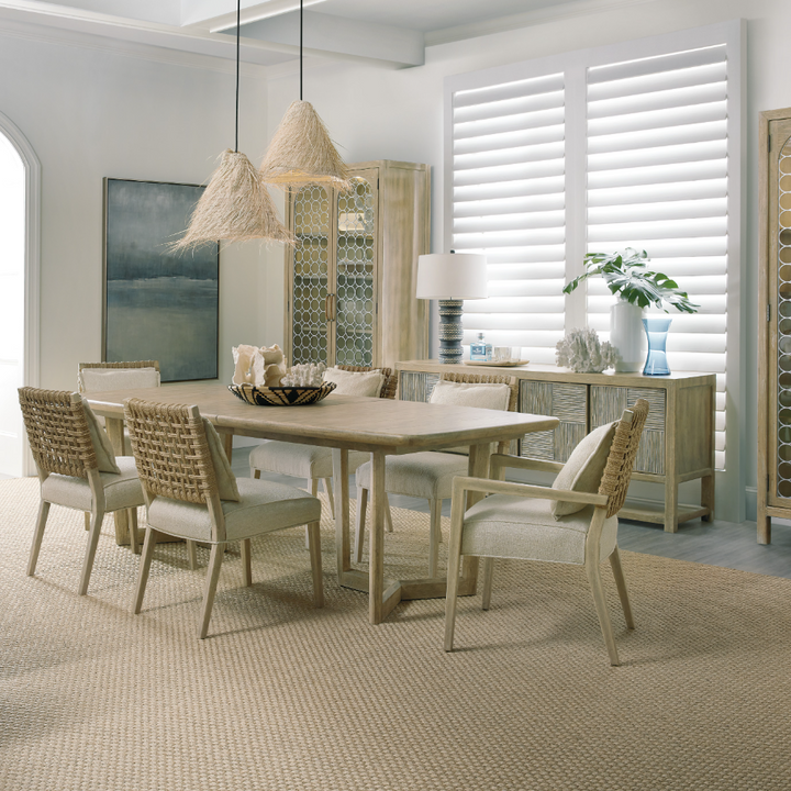 Surfrider Woven Back Dining Chair - 13 Hub Lane   |  Dining Chairs