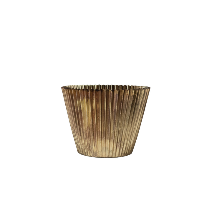 Fluted Metal Planter - 13 Hub Lane   |  